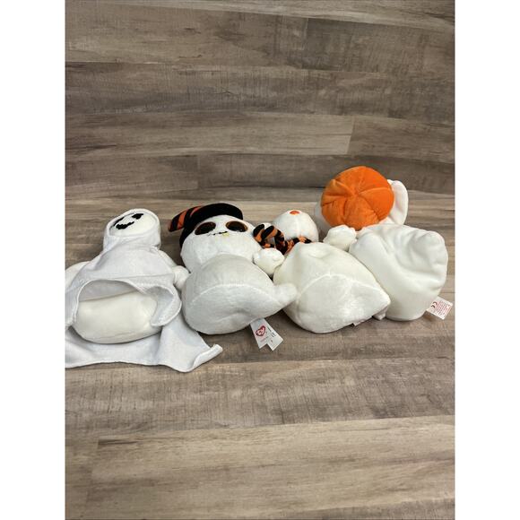 Lot of 4 Beanie Baby Babies Halloween Ghosts Quivers Nightcap Ghoul Sheets - Picture 7 of 7